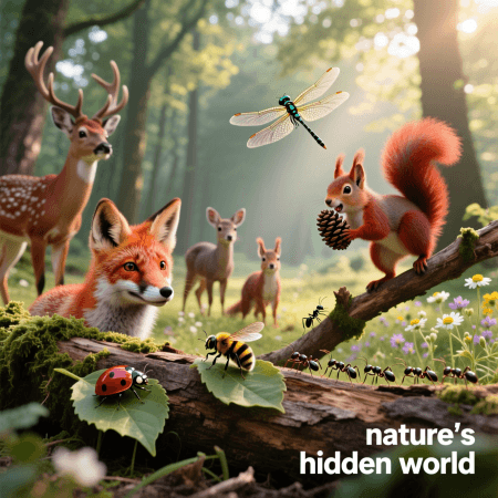 Пример: Лесные животные и насекомые